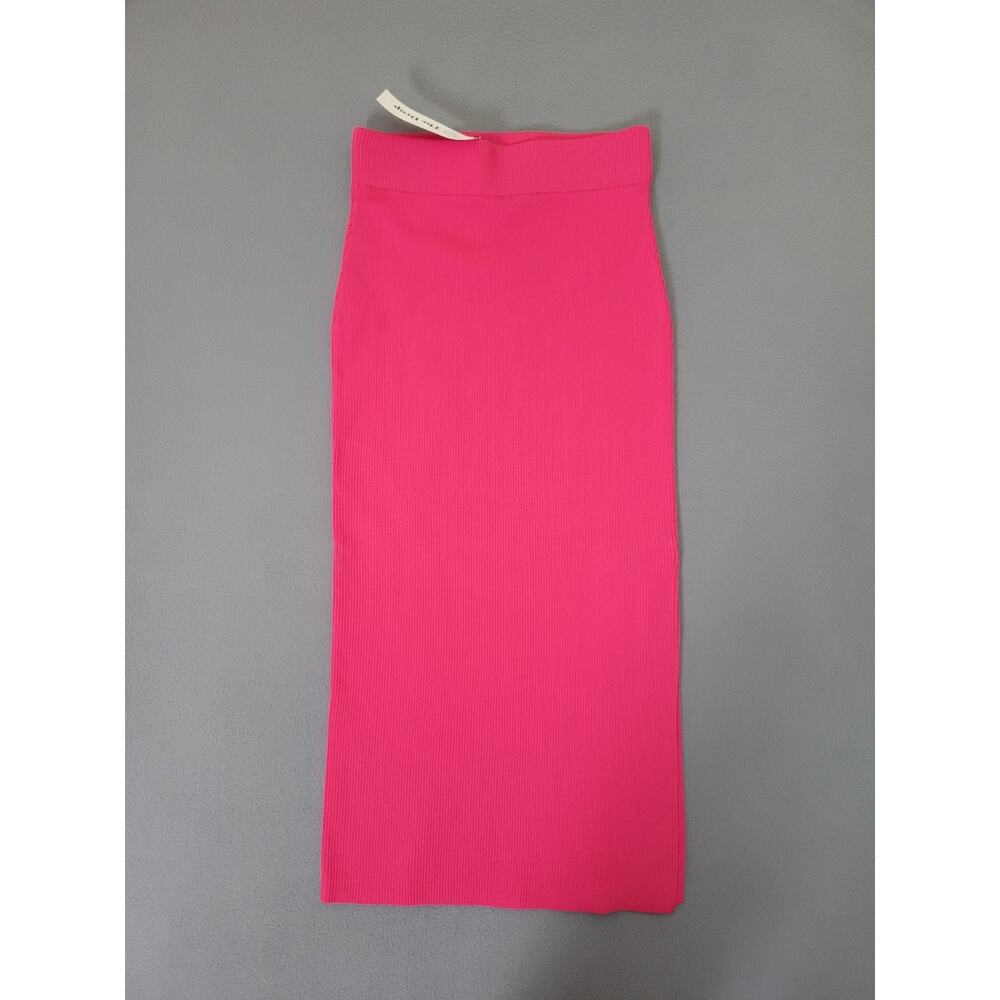 The Drop Women's Vera Slim Side-Slit Midi Sweater Skirt Size XXS